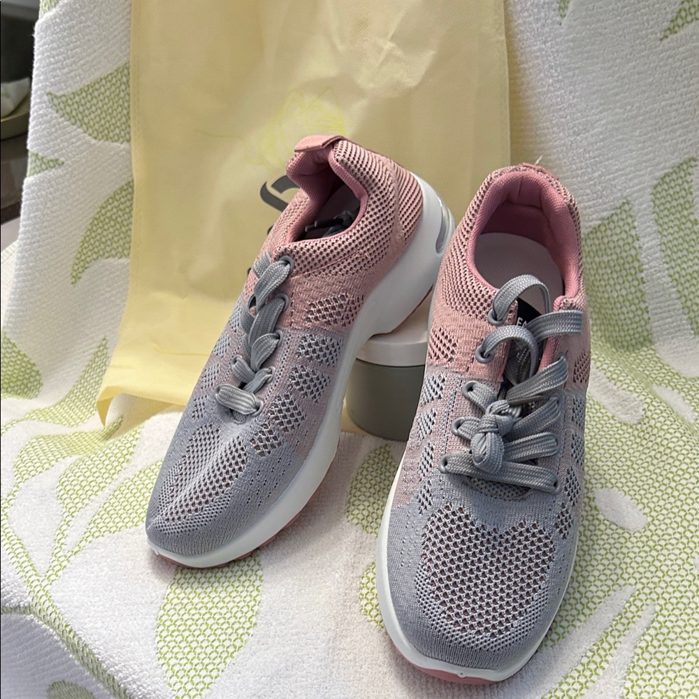 Women's Pink and Gray Sneakers